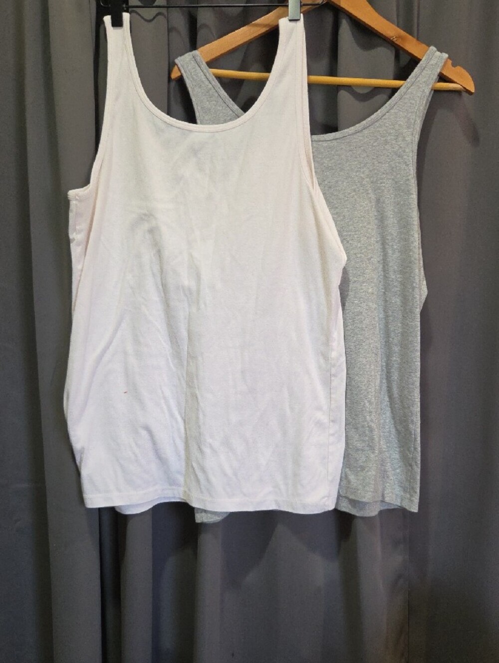 Sonoma White Scoop Neck Tank Top and Gray Tank. SET OF 2